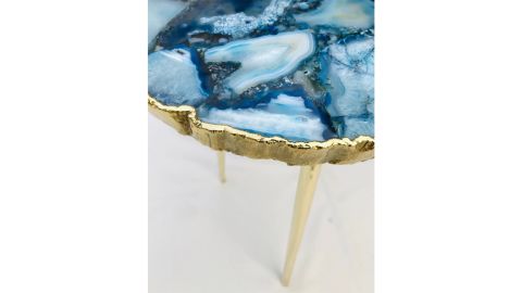 Blue Agate Organic Edge Side