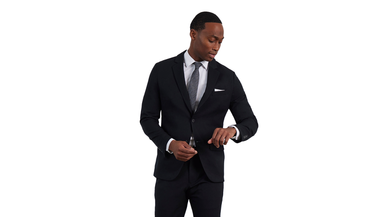 bluffworks gramercy blazer in classic black