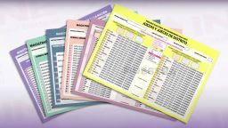 Una muestra de las seis boletas de la elección federal del Poder Judicial.