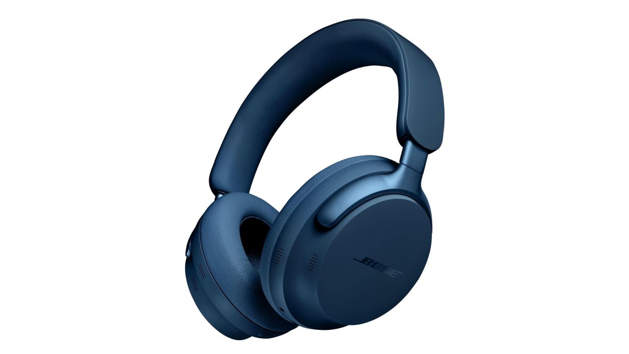 Bose QuietComfort Ultra Headphones in blue against a white background