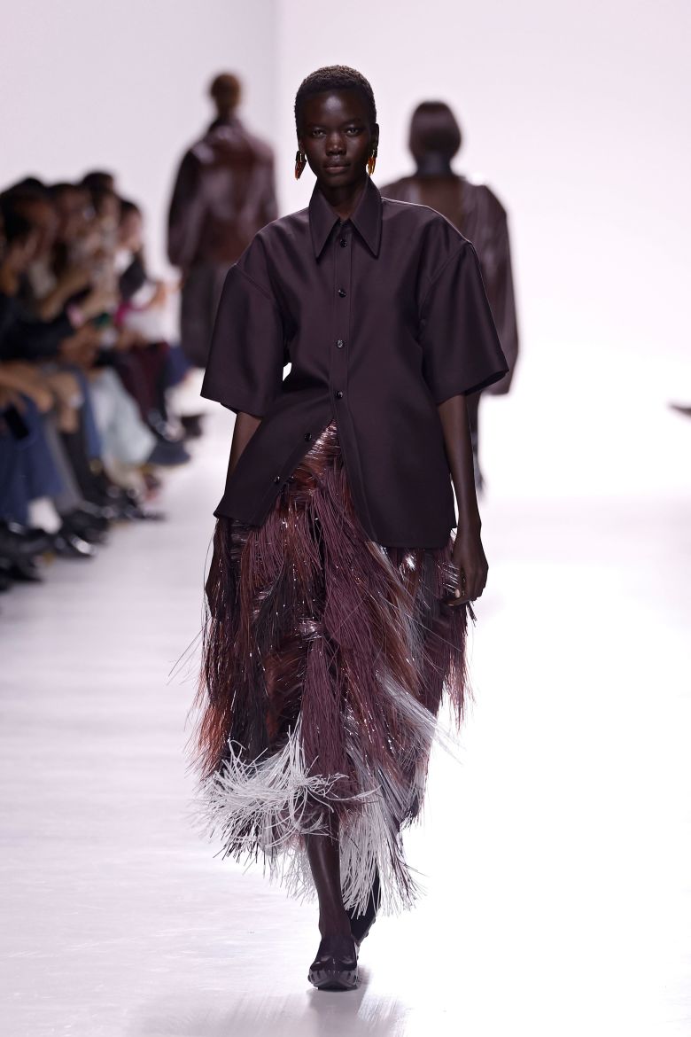 Craft was the focus of Trotter's messaging, and it appeared in the form of tactile skirts, which swished as models walked.