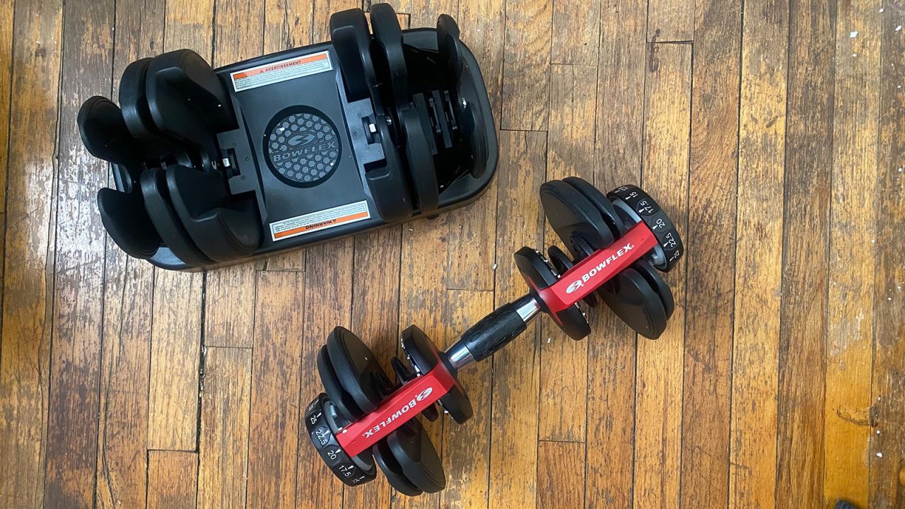 These Bowflex weights account for up to 52.5 pounds in total