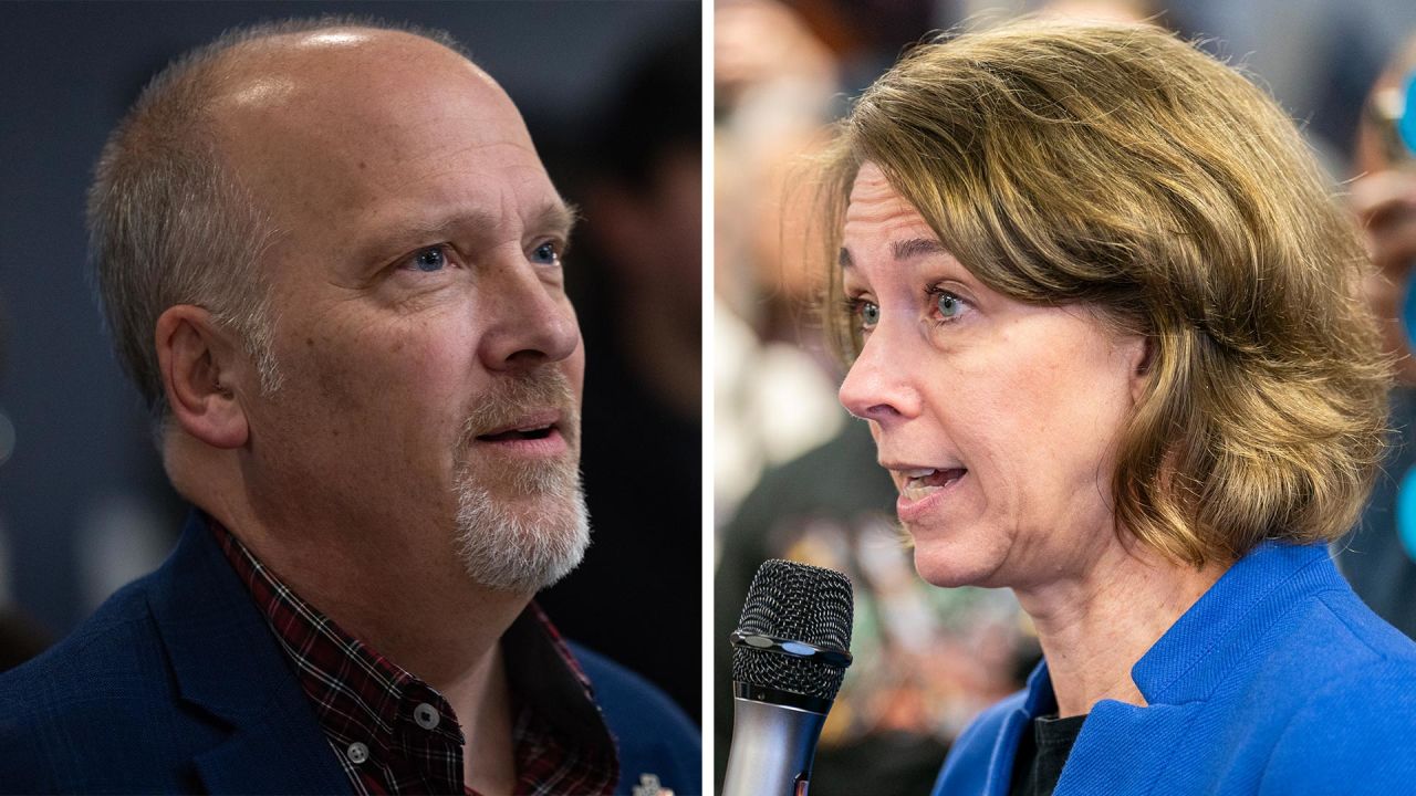 Wisconsin Supreme Court candidates Judge Brad Schimel and Judge Susan Crawford.