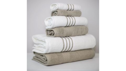 Brensen 6 Piece 100% Cotton Towel Set