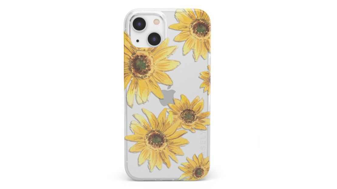 Bright Yellow Sunflowers Clear Case