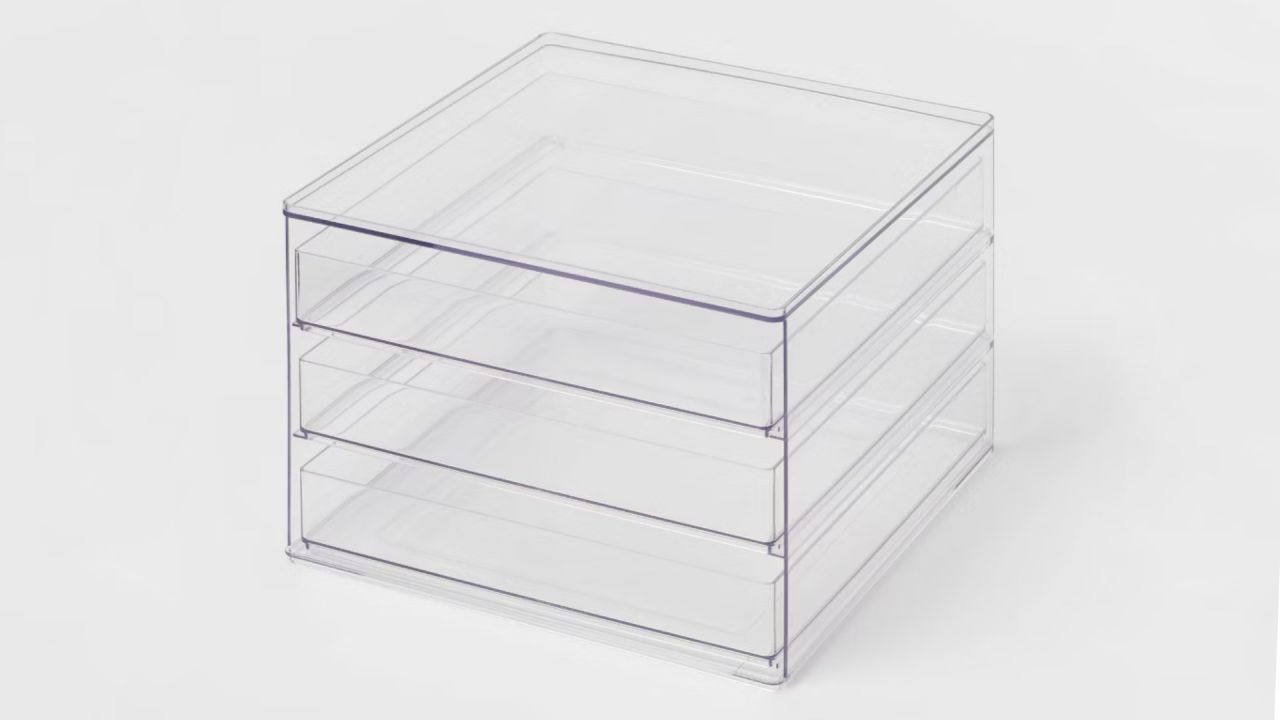 Brightroom All Purpose 3 Drawer Storage Clear.jpg