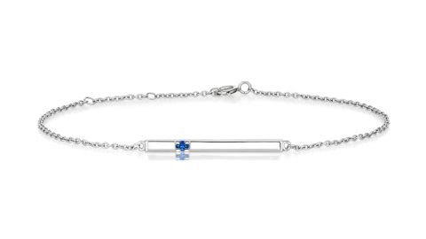 Brilliant earth diamond bar bracelet