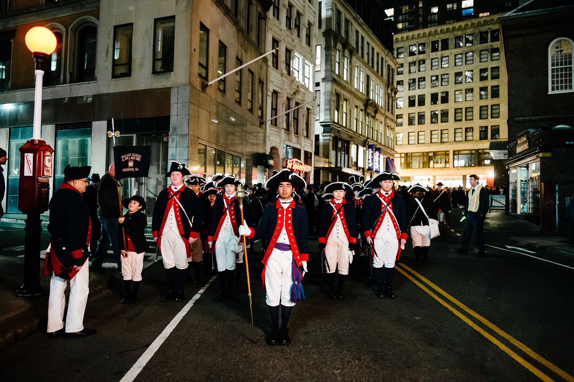 Crowds will be able to follow re-enactors down to the harbor.