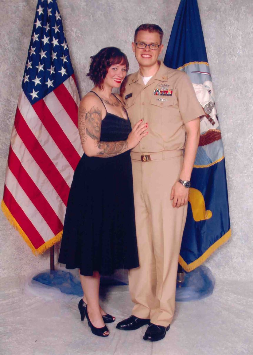 Ashley and Brian Bugge lived in Honolulu, where he was stationed at Pearl Harbor.