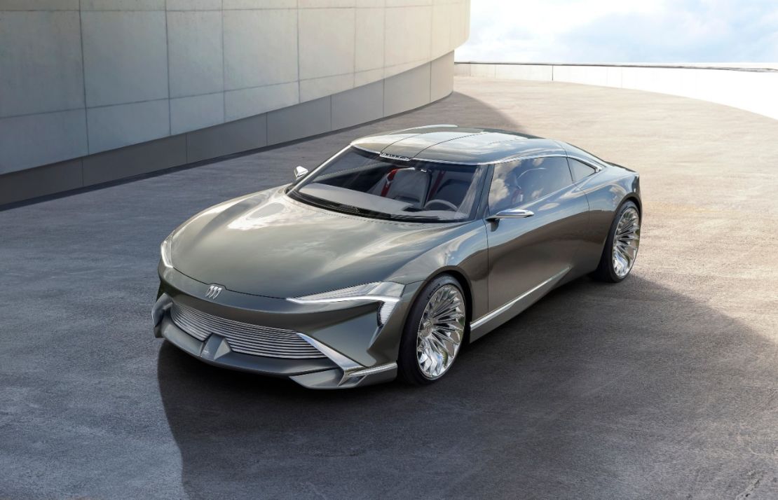 The Buick Wildcat EV concept, shown here in a rendering, provided a preview of Buick's latest "design language."