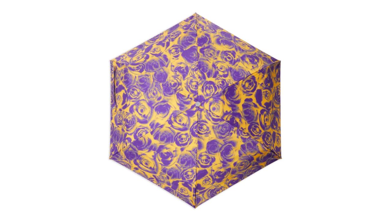 Burberry rose-print compact umbrella 