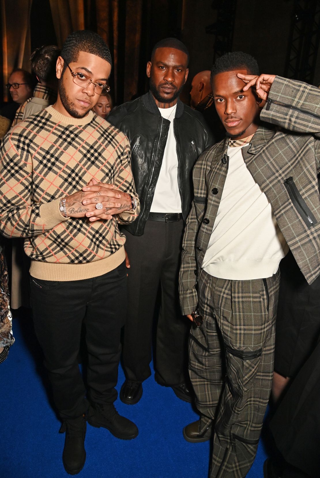 ... as were rappers Chip aka Chipmunk and Skepta and actor and former model Micheal Ward.