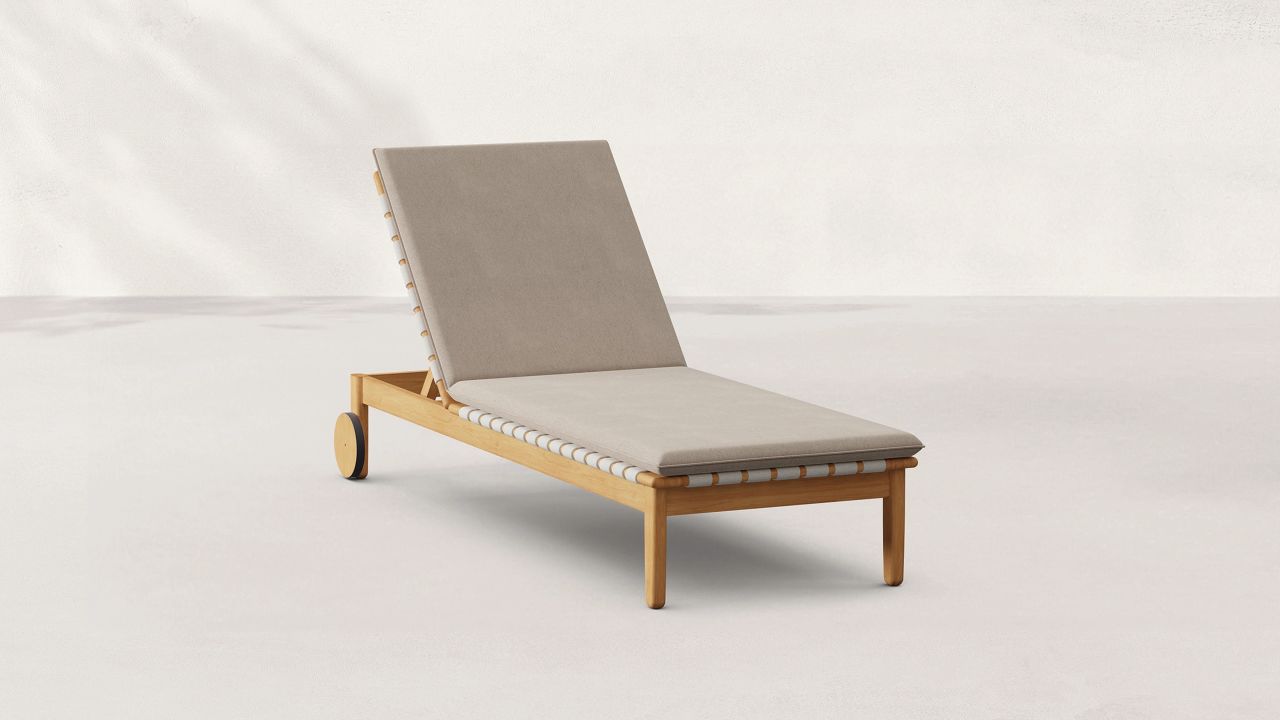 Burrow Dunes Teak Sun Lounger