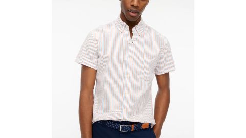 J.Crew Factory Slim Short-Sleeve Seersucker Shirt