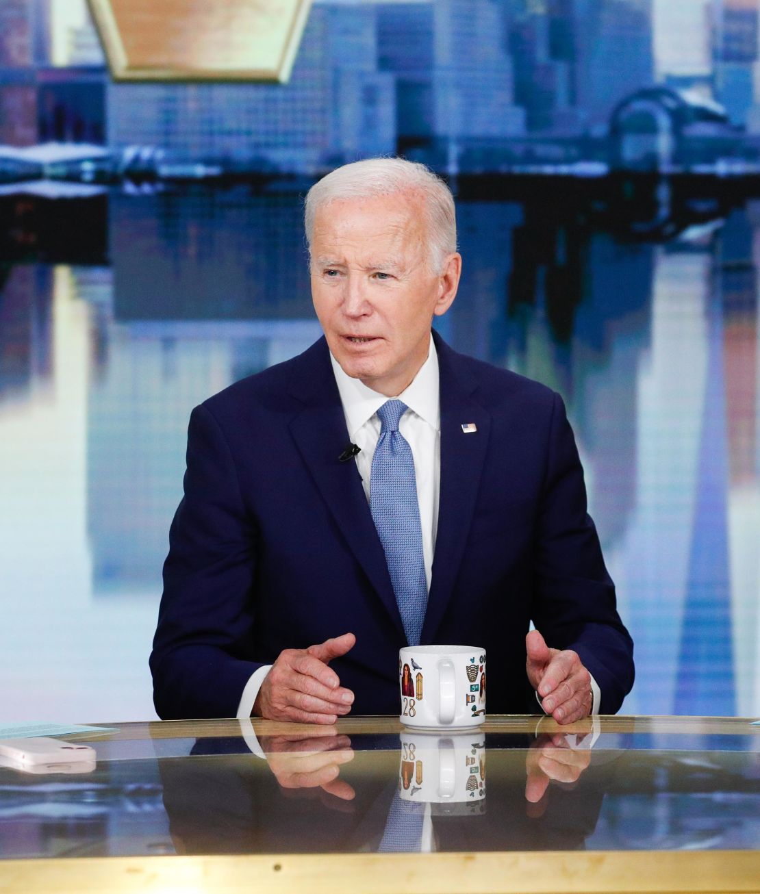 Former President Joe Biden is seen on The View on May 8.