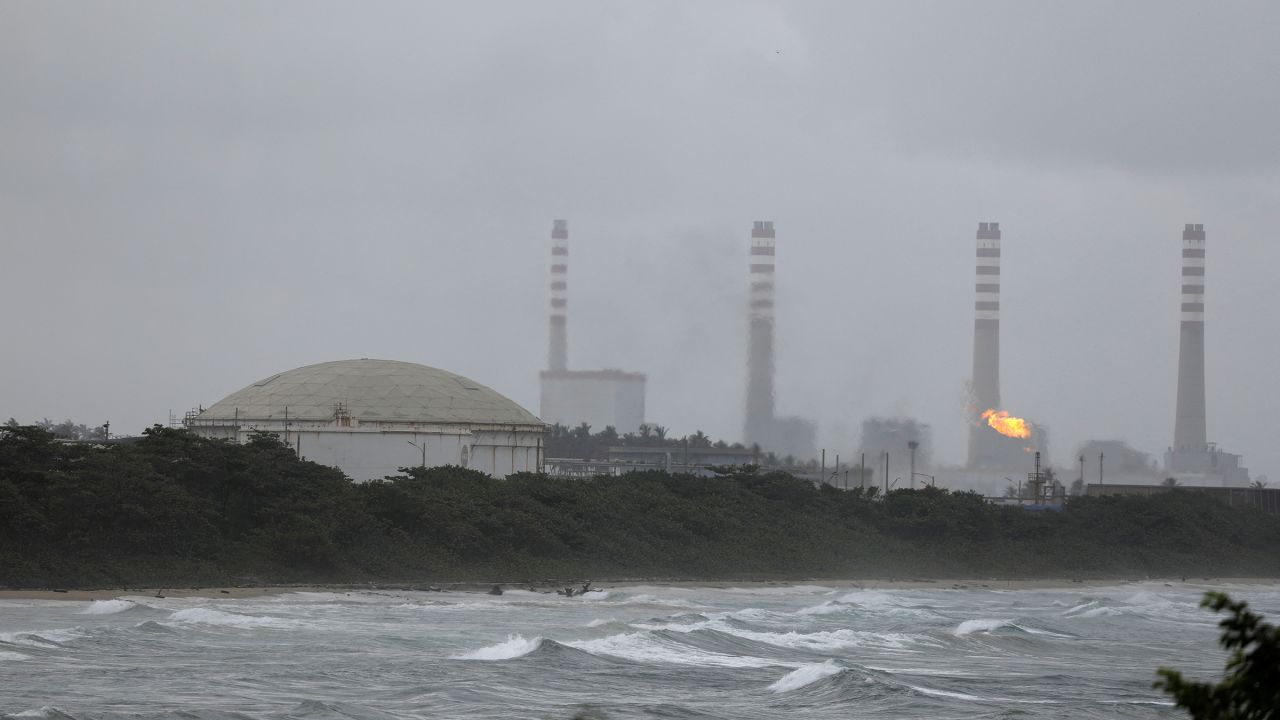 El Palito refinery of the Venezuelan state oil company PDVSA is seen, in Puerto Cabello, Venezuela, on February 10.