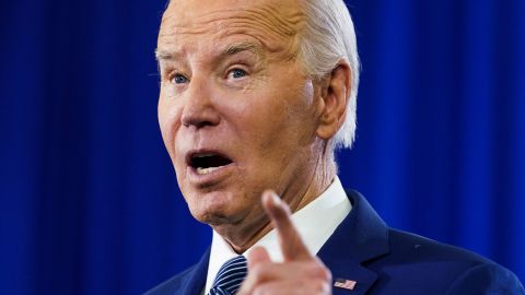 President Joe Biden speaks about abortion rights during a visit to Hillsborough Community College's Dale Mabry campus in Tampa, Florida, on April 23.