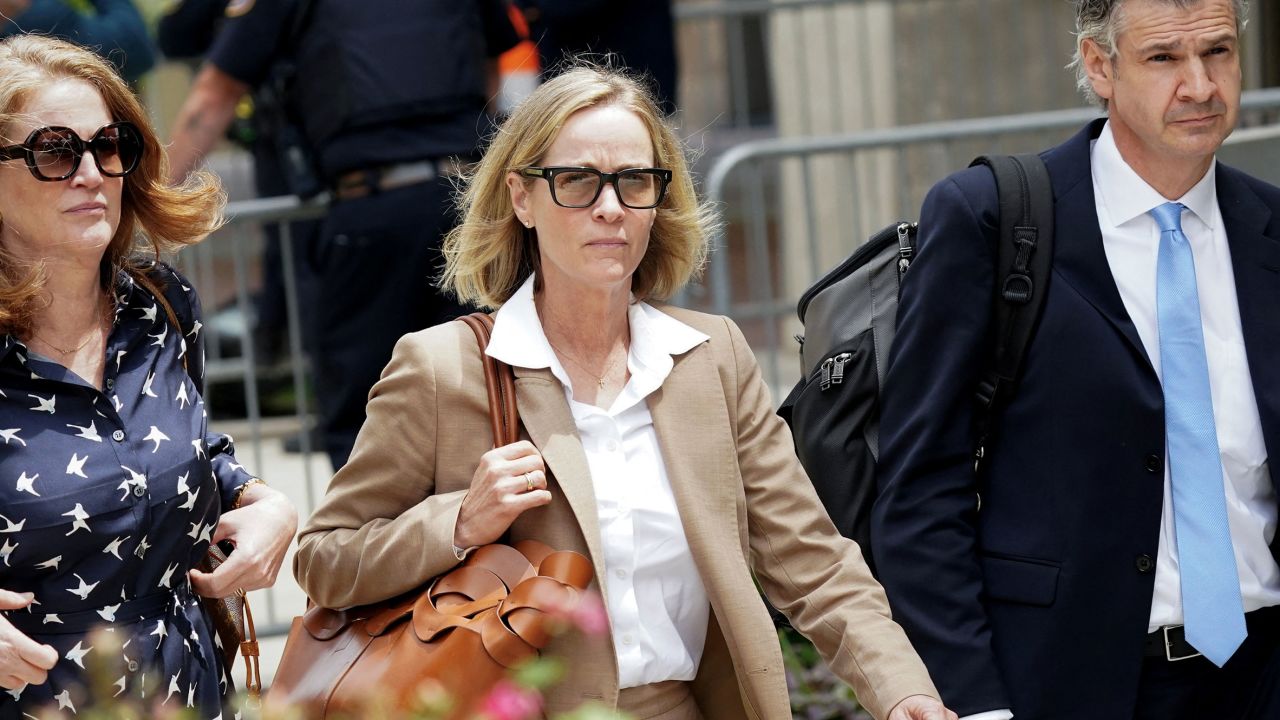 Hunter Biden's former wife Kathleen Buhle departs the federal courthouse after taking the stand during the trial of Hunter Biden, on criminal gun charges in Wilmington, Delaware, on June 5. 
