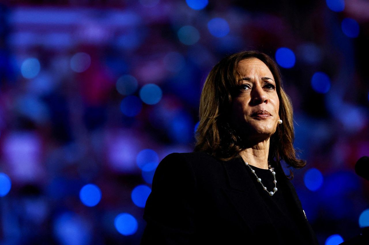 Vice President Kamala Harris attends a campaign rally in Madison, Wisconsin, on October 30. 