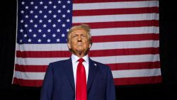 Donald Trump in Allentown, Pennsylvania, on October 29.