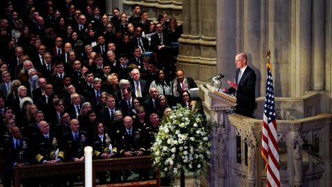 Steven Ford speaks during the State Funeral for former President Jimmy Carter at the Washington National Cathedral in Washington, DC, on January 9. 