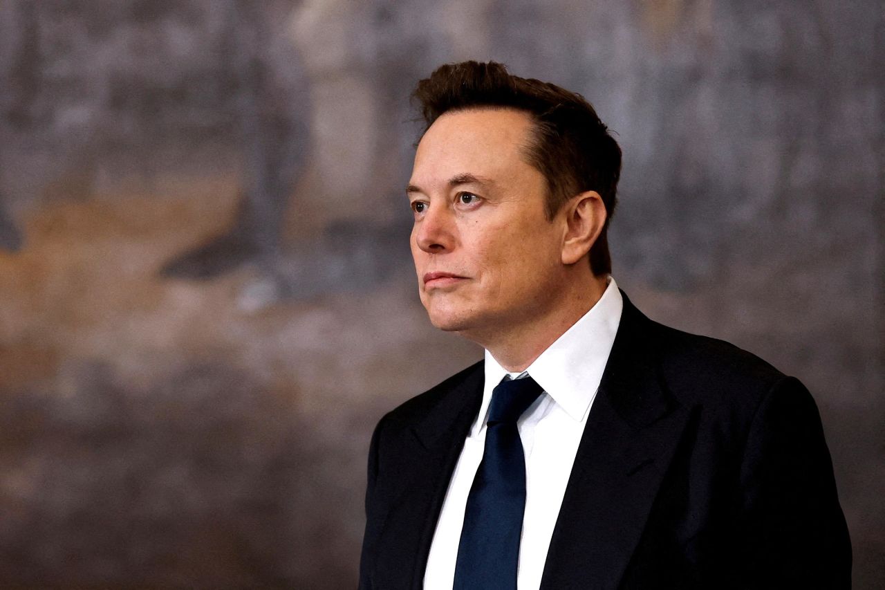 Elon Musk arrives to the inauguration of President-elect Donald Trump in the Rotunda of the US Capitol on January 20 in Washington, DC. 