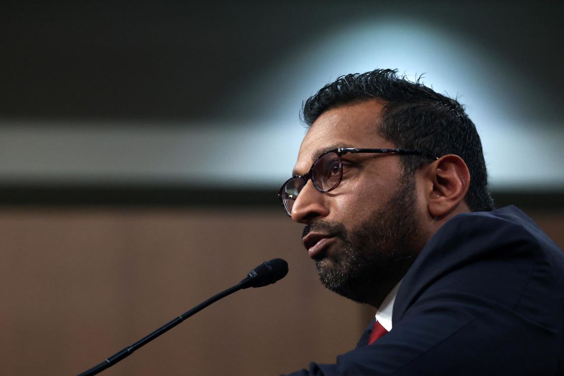 Kash Patel testifies before a Senate Judiciary Committee confirmation hearing on Capitol Hill in Washington, DC, on January 30, 2025. 