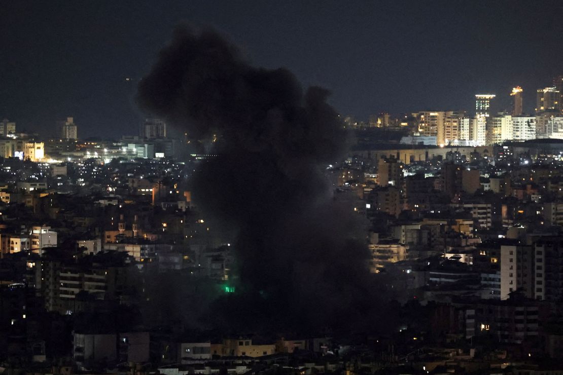 Smoke rises after Israeli strikes in the southern suburbs of Beirut after Israeli forces issued an evacuation warning for the area on June 5th.