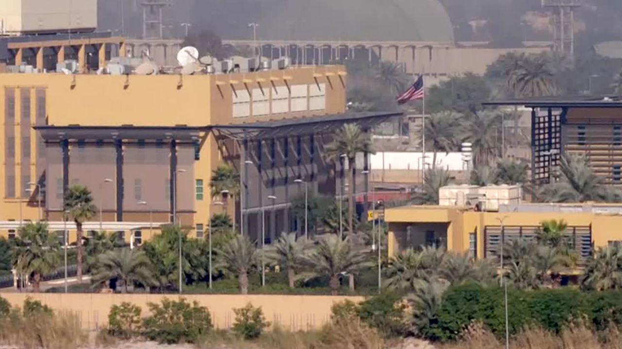 This photo from 2020 shows the US Embassy in Iraq.