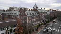This December 2023 photo shows a view of Harvard University in Cambridge, Massachusetts.