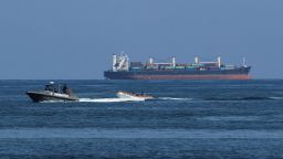 FILE PHOTO: A coast guard boat of the Venezuelan Navy operates off the Caribbean coast on the day Venezuela's President Nicolas Maduro says that his country would deploy military, police and civilian defenses at 284 "battlefront" locations across the country, amid heightened tensions with the U.S., in Puerto Cabello, Venezuela, September 11, 2025.