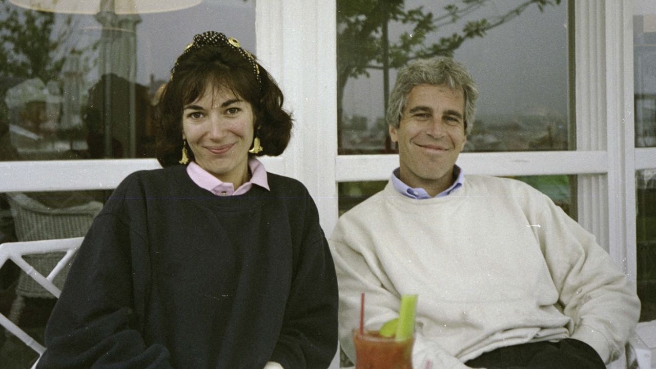 This undated trial evidence image obtained December 8, 2021, from the US District Court for the Southern District of New York shows British socialite Ghislaine Maxwell and US financier Jeffrey Epstein.