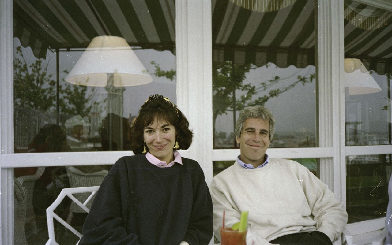 This undated trial evidence image obtained December 8, 2021, from the US District Court for the Southern District of New York shows British socialite Ghislaine Maxwell and US financier Jeffrey Epstein.