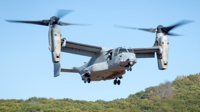 US Navy allows Osprey aircraft flights to resume