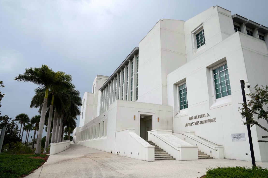 The Alto Lee Adams, Sr. U.S. Courthouse on Tuesday, July 18, 2023, in Fort Pierce, Florida.