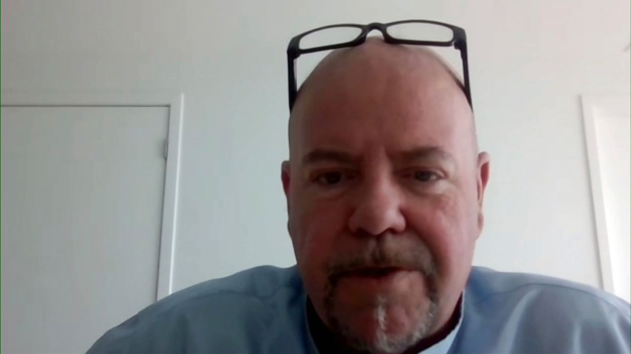 In this image taken from video, Steve Kramer speaks during an interview on February 26 in Miami.