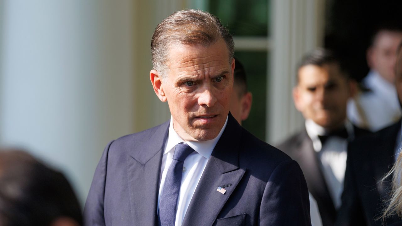 Hunter Biden attends a reception celebrating Jewish American Heritage Month Event in the Rose Garden at the White House in Washington, DC, on May 21, 2024. 