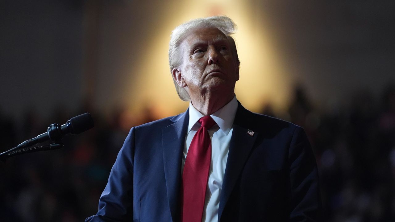 Donald Trump in Salem, Virginia, in November. 
