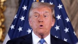 President-elect Donald Trump speaks during a news conference at Mar-a-Lago in Palm Beach, Florida, on December 16. 