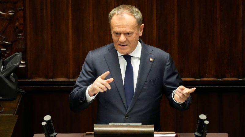 Poland’s Tusk plans large-scale military training for all adult males to boost reserves