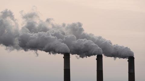 The Jeffrey Energy Center coal-fired power plant operates near Emmett, Kansas, on January 25. 