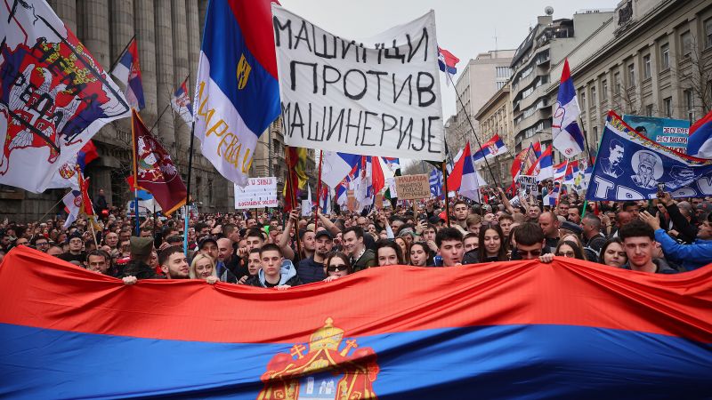 Calls in Serbia for independent investigation into claims of a sonic device attack at peaceful protest