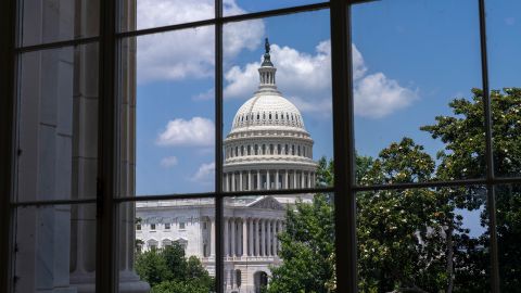 The Capitol is viewed in Washington, DC, on June 23.