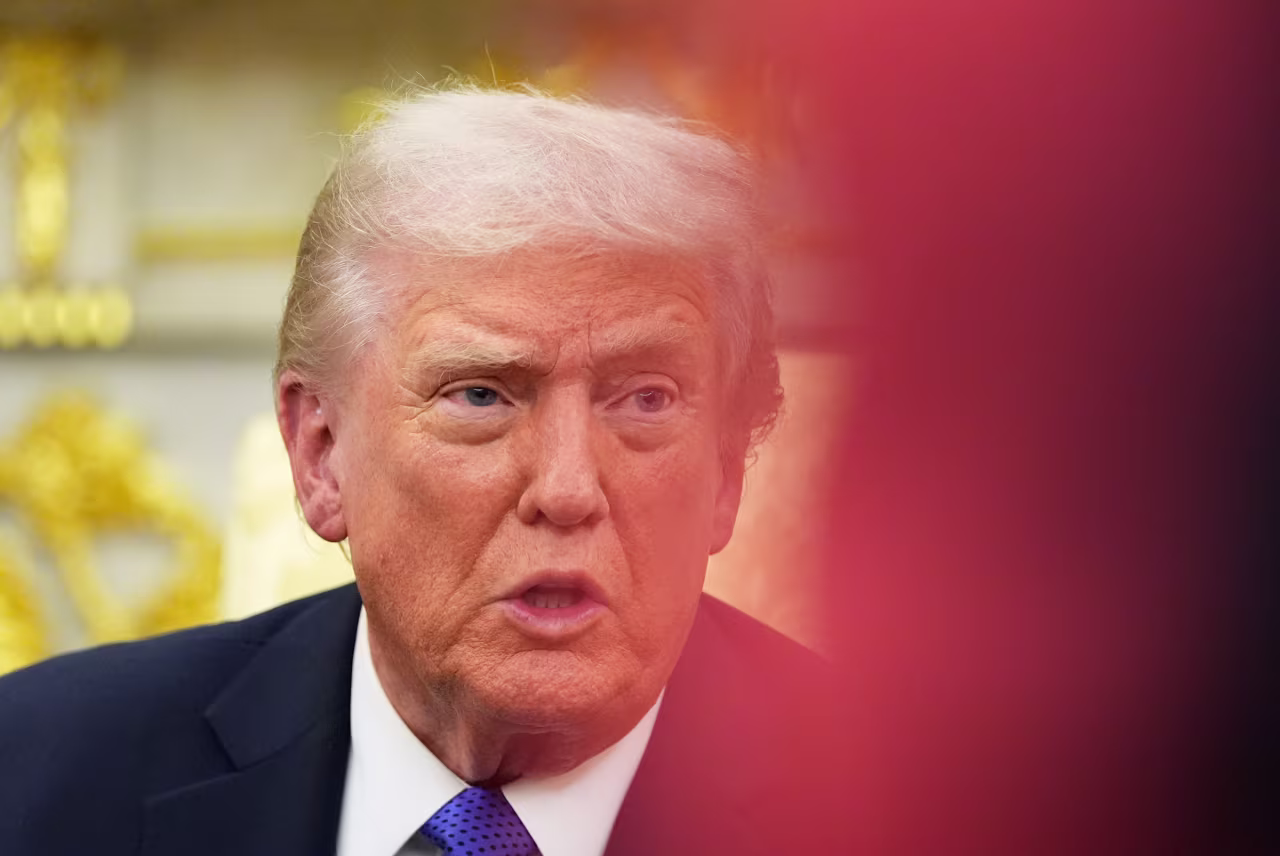 President Donald Trump meets with NATO Secretary General Mark Rutte in the Oval Office of the White House, on Wednesday.