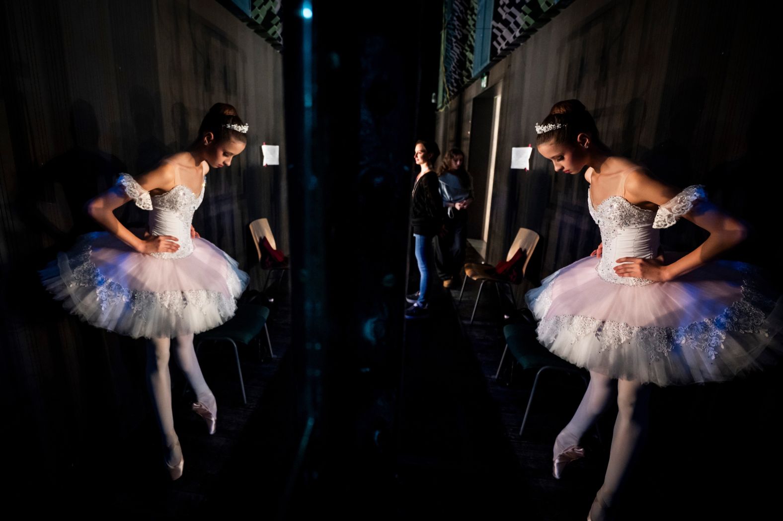 A dancer prepares to compete at the Budapest Ballet Grand Prix in Hungary on Tuesday, November 18.