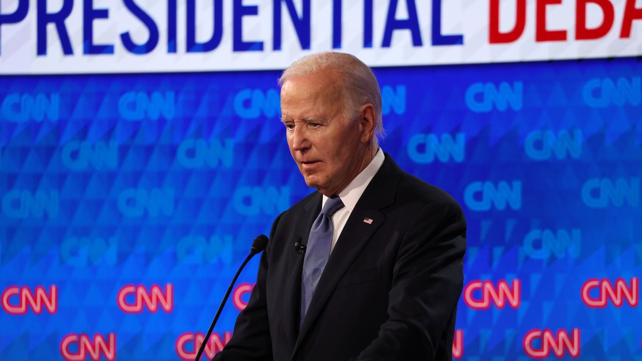 President Joe Biden during the CNN Presidential Debate on Thursday, June 27, in Atlanta.