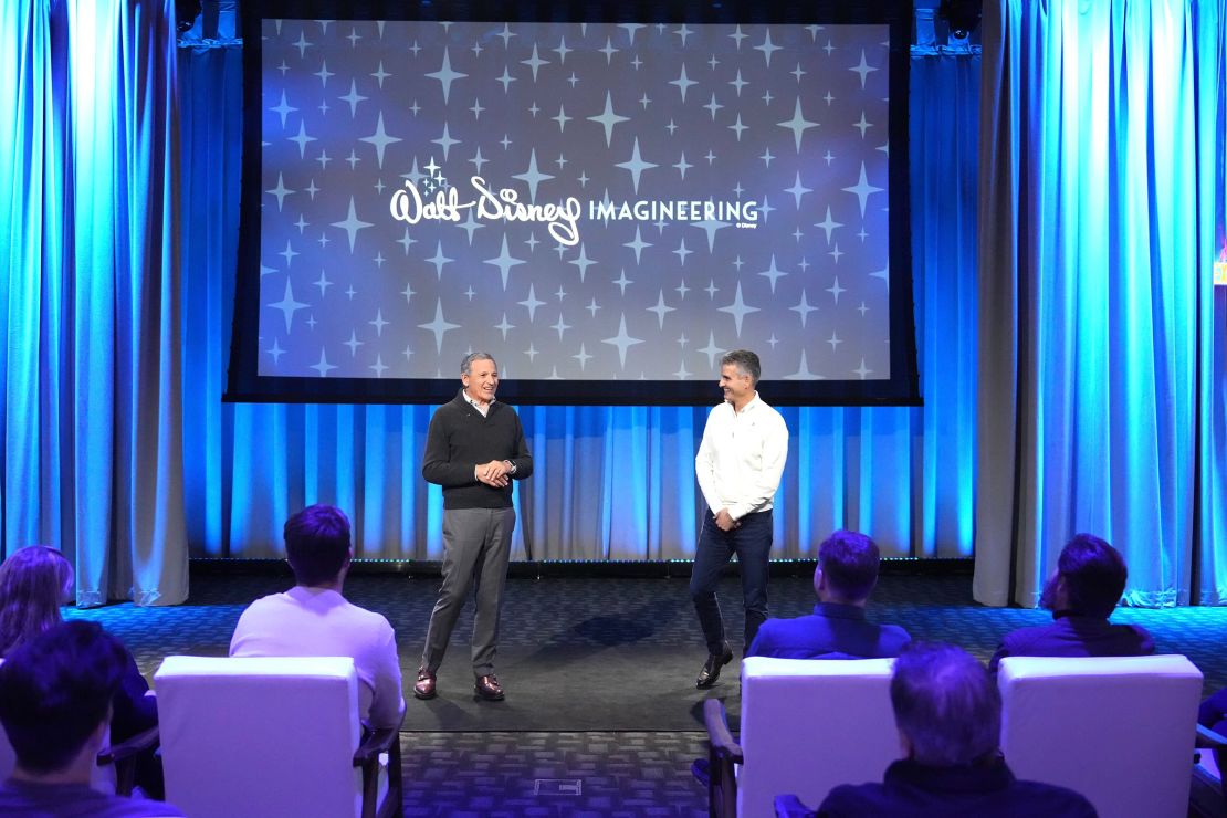 Bob Iger and Josh D'Amaro at Walt Disney Imagineering