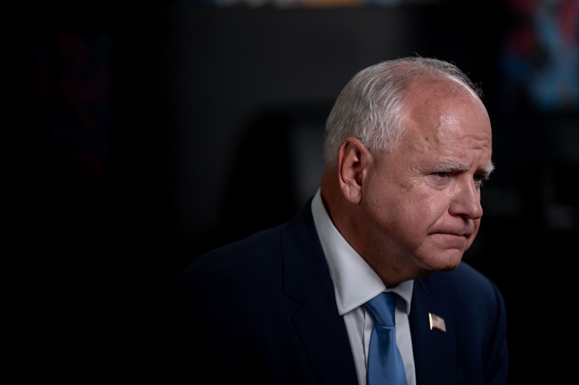 Minnesota Gov. Tim Walz is interviewed by CNN’s Dana Bash in Savannah, Georgia, on August 29.