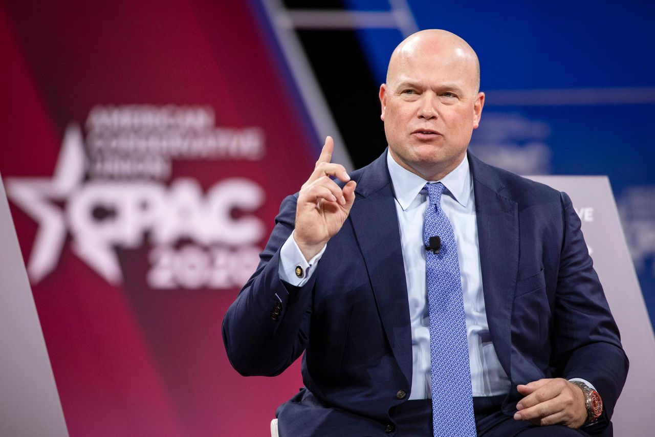 Matthew Whitaker, former acting U.S. Attorney General, speaks during the Conservative Political Action Conference 2020 (CPAC) hosted by the American Conservative Union on February 28, 2020 in National Harbor, Maryland.