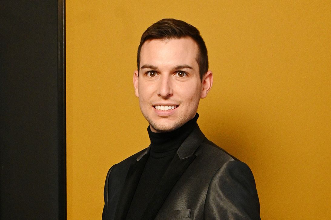 Matt Fraser is spotted in the E! Fashion Studio during NYFW: The Shows at Spring Studios in 2020 in New York City.